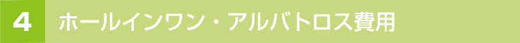 ホールインワン・アルバトロス費用